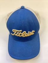 Titleist Mens Golf Flexfit Hat Cap Blue Yellow Breathable S/M UCLA Colors - $14.84
