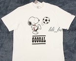 NWT Levi&#39;s x Peanuts Men Oversized Graphic Tee Cotton Goooal Snoopy Whit... - $18.95