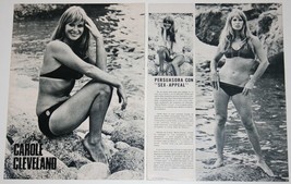 Carole Cleveland 2 Page 1973 Article Sexy Photos UK Actress Monty Phyton - £4.37 GBP