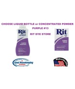 PURPLE #13 RIT Fabric DYE choose Liquid Bottle or Powder Concentrate hip... - $19.44 CAD+