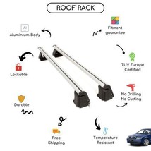 Bare Roof Rack Cross Bars Set for Skoda Superb I Sedan 2002 - 2008 - £135.02 GBP