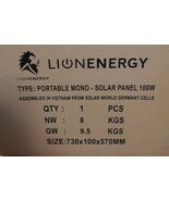 Lion Energy Portable Mono 12V Solar Panel SEALED - $2,558.56 MXN