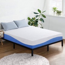 King-Size, Blue, 10 Inch Olee Sleep Memory Foam Mattress With Gel Infusion. - £441.26 GBP