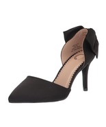 Journee Collection Womens 9 M Black Bow Pointed Toe Stiletto Heels NIB GZ9 - $47.04 CAD