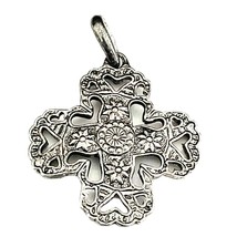 Premier Designs Silver Kindred Cross Necklace Pendant - $16.82
