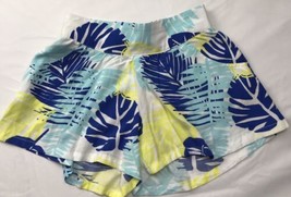 Crazy 8 Hawaiian Skort Shorts Rayon Blue Green White Vacation 5-6 - £7.06 GBP