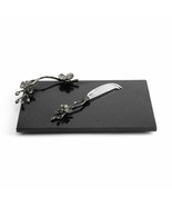 Michael Aram Black Orchid Large Stainless Steel Granite Cheese Board Sm ... - $215.16 CAD