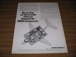 1966 Print Ad DH125 Business Jets Hawker Siddeley LaGuardia Field,NY - £10.75 GBP