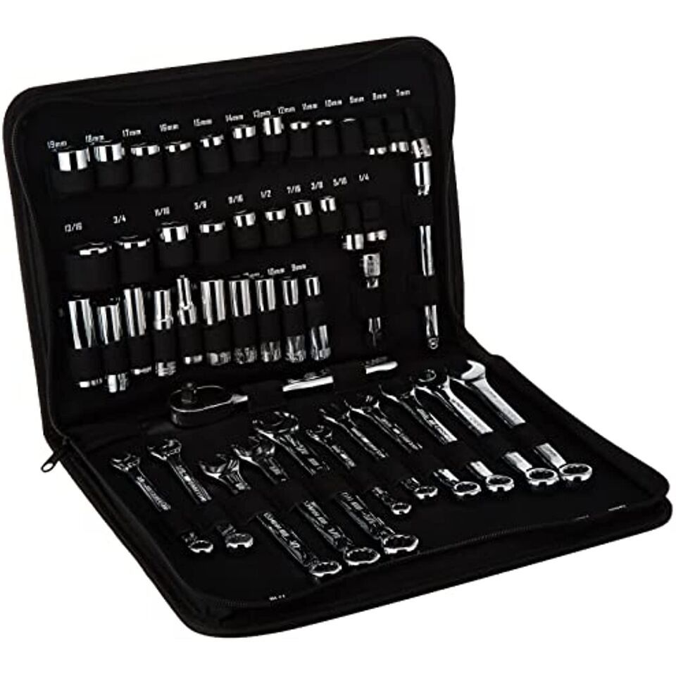 CRAFTSMAN Mechanics Tool Set, SAE / Metric, Soft Storage, 47-Piece (CMMT... - $98.33