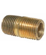 Big A 3-21220 1/8&quot; Male NPT x Close Length Brass Pipe Nipple Lot Of 5 Pcs - $16.75