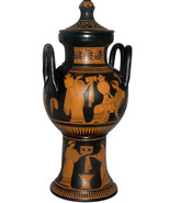 Ancient Greek Lebes Gamikos Vase Museum Replica Reproduction - $270.97 CAD