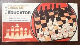 Collectors’ Series Edition V Educator Chess Set + Wooden Checkers Learn To Play - £17.95 GBP
