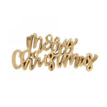 Merry Christmas Polyresin Plaque (12x10.5cm) - £26.95 GBP