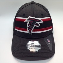 NEW Atlanta Falcons New Era NFL 39Thirty Black Stretch Fitted Hat Men&#39;s ... - £19.86 GBP
