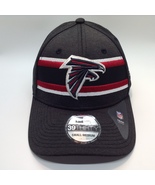 NEW Atlanta Falcons New Era NFL 39Thirty Black Stretch Fitted Hat Men&#39;s ... - £19.95 GBP