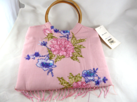Pink Hawaii handbag Beaded Hibiscus Collection Purse Tina&#39;s Creations New - £19.46 GBP
