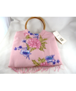 Pink Hawaii handbag Beaded Hibiscus Collection Purse Tina&#39;s Creations New - $24.74