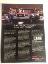 1987 GMC Truck Vintage Print Ad Advertisement pa11 - $6.92