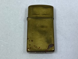 Zippo 1932-1990 Solid Brass Commemorative Slim Lighter Rare - $39.59
