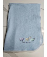 Carters John Lennon Fleece Baby Blanket Crib Real Love Imagine Blue 28x40&quot; - £58.44 GBP