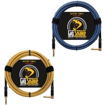 10Ft Yellow &amp; 10Ft Blue Guitar Cable Bundle - $64.99