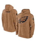 Men&#39;s Philadelphia Eagles 2023 Salute to Service Brown Pullover Hoodie S... - £47.33 GBP