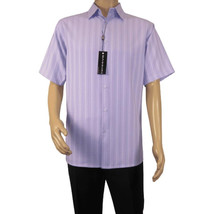 Men Short Sleeve Sport Shirt by BASSIRI Light Weight Soft Microfiber 482... - £46.24 GBP