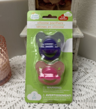 Silicone Pacifiers-Angel Of Mine-2 Pack-1 Purple &amp; 1 Pink-BPA Free - £5.06 GBP