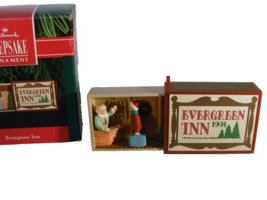 Hallmark Keepsake Ornament Matchbox Memories Series Evergreen Inn 1991 - £12.08 GBP