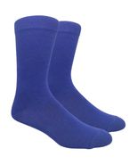 Royal Blue Fit Men&#39;s Solid Color Socks Plain - £11.88 GBP