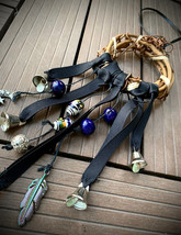 Door Hanger Witches Bells, Door Charm, witchy, Mini Wreath, Talisman, Do... - $43.29 CAD