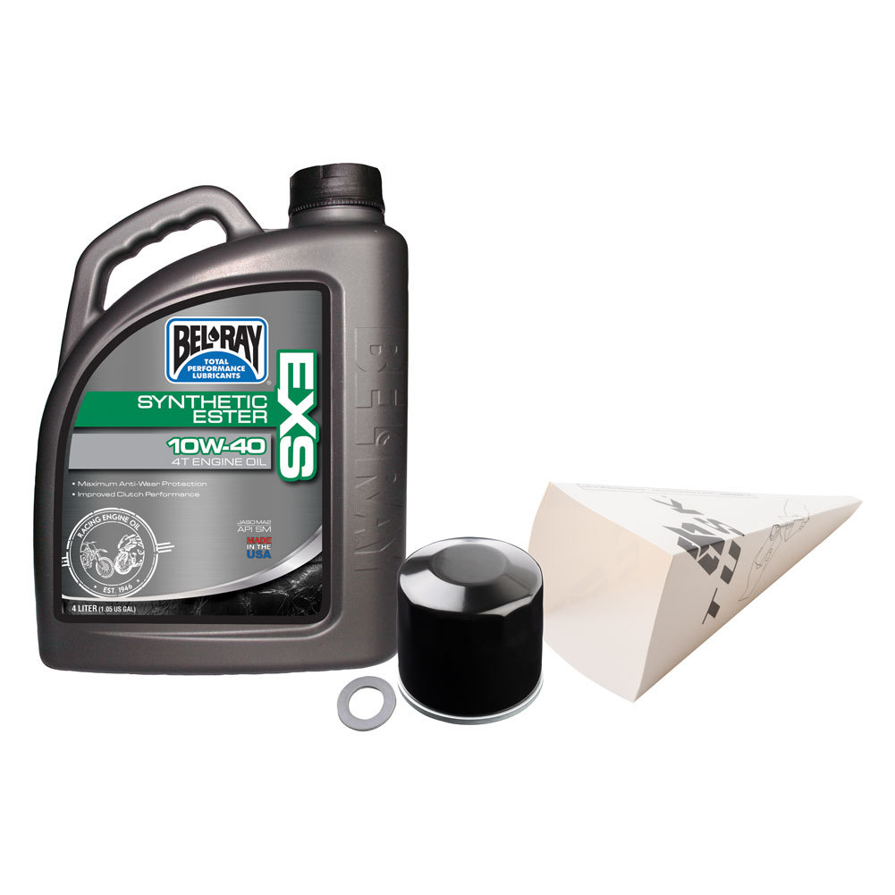 Tusk 4Stroke Oil Change Kit BelRay EXS Synthetic Ester 10W40