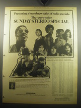 1974 Sunday Stereo Special Ad - Stevie Wonder, Three Dog Night, Johnny Winter - £14.48 GBP