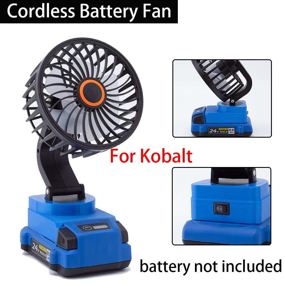 For Kobalt 24V MAX Li-Ion Battery Portable Workshop Jobsite Fan,Multiple angles  - £72.12 GBP