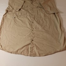 Columbia FM7130 Men's PFG Bonehead Short Sleeve Shirt Tan Fishing Measured Sz L image 13