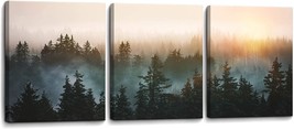 Ready To Hang, This Forest Bathed In Sunlight Canvas Print Picture Painting Wall - £35.96 GBP