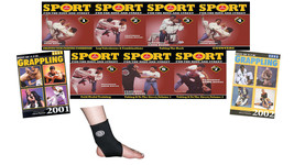 7 DVDs + Books &amp; More Set Ernie Boggs Sport Jiu-Jitsu Ring &amp; Street Fighting - $187.62