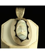 Vtg Sterling Silver Jay King DTR Mother of Pearl Inlay shadow box style ... - £86.04 GBP
