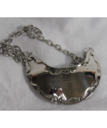 Seminole Mini 24&quot; Nickel Silver Single Gorget Necklace By Charley Johnso... - £19.41 GBP