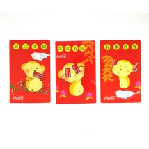 Coca Cola 2004 Chinese Zodiac Year Of The Monkey Pocket Calendar Set Of 3 - £7.91 GBP