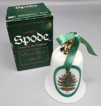 Spode Christmas Tree Porcelain Bell with box model 1627 - $21.94