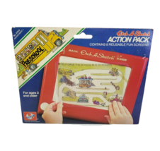 Vintage 1981 Ohio Art Etch A Sketch Action Pack W 6 Reuseable Fun Screens Nos - £15.23 GBP