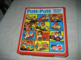 Vintage 1977 Mattel Preschool Putt-Putt toys carry case rare - $39.59