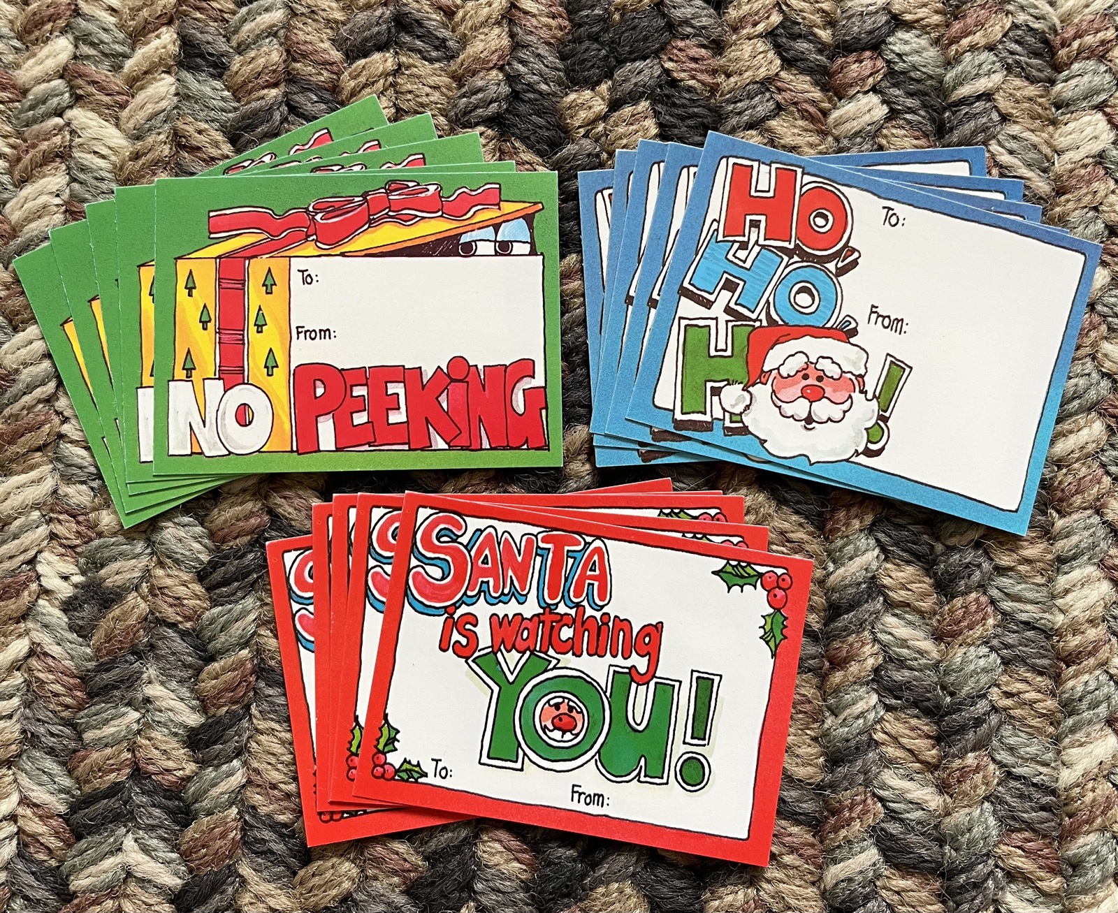 Vintage 80s Paper Magic Group Christmas Holiday Gift Tags Set of 15 - $9.00