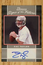 2007 Bowman Signs of the Future Zac Taylor SF-ZT Rookie Auto RC Football Card - £27.36 GBP