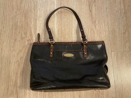 Brahmin Handbag Shoulder Bag Brown Black Leather Women’s - £53.24 GBP