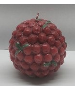 Vtg Christmas Red Holley Berry Candle Never Used - £7.67 GBP