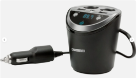Car and Driver Car Power Station 4 Charging Ports &amp; FM Transmitter Bluet... - $18.99