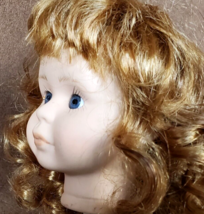 1998 Artist Hand Painted CHINA HEAD 4 x 3 in for 15-16 in Doll Making Co... - $96.46 MXN