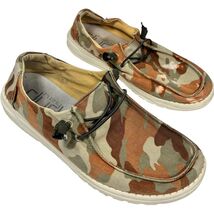 Hey Dude Wendy Camo 121417003 Rust/Grey women&#39;s Slip-on Shoes size 8 - $389.18 MXN